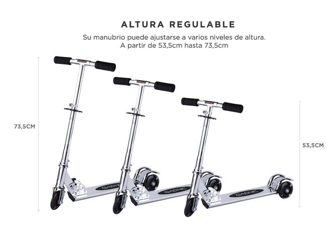 Monopatin Gadnic 3 Ruedas de Metal Reforzado  - 3