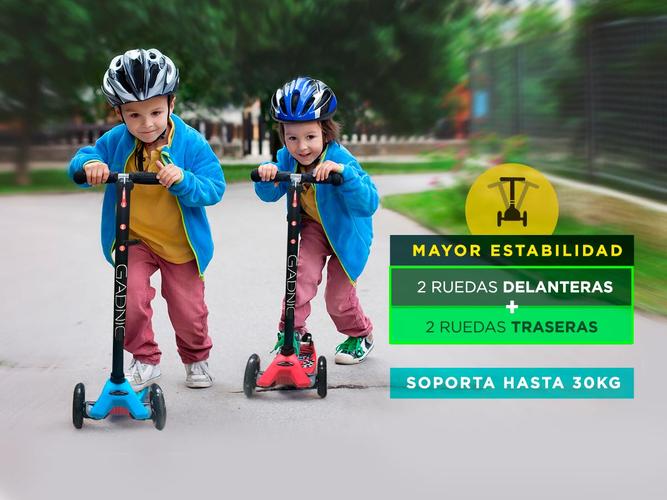 Monopatín Gadnic Infantil Reforzado 4 Ruedas Hasta 30kg - 4