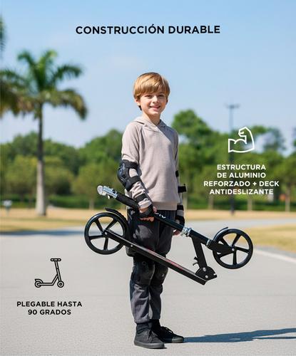Monopatín Gadnic City Plegable de Alumino Niños y Adultos Hasta 90kg Ruedas 200mm - 3