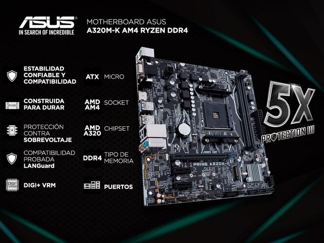 Mother Asus Prime A320M-K Micro ATX AM4 DDR4 Slot M.2 - 1