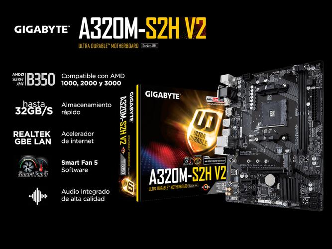 Motherboard Gigabyte A320M Ryzen AM4 HDMI VGA USB 3.0 - 1