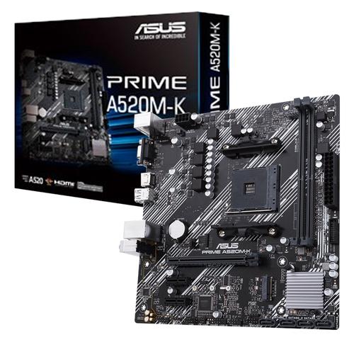 Motherboard Asus Prime A520m-k Amd Ryzen 3ra Gen Gamer M.2 - 0