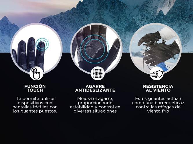 Guantes Térmicos Touch Gadnic MG-01 Deportes Extremos  - 2