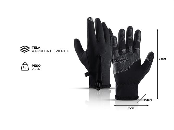 Guantes Térmicos Touch Gadnic MG-01 Deportes Extremos  - 3