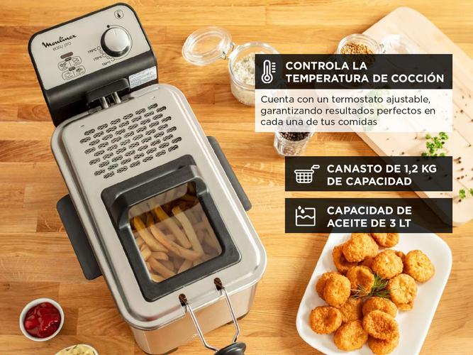 Freidora Moulinex Easy Acero Inoxidable 1600W 3 Litros - 2