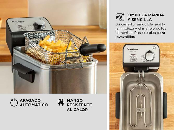 Freidora Moulinex Easy Acero Inoxidable 1600W 3 Litros - 3