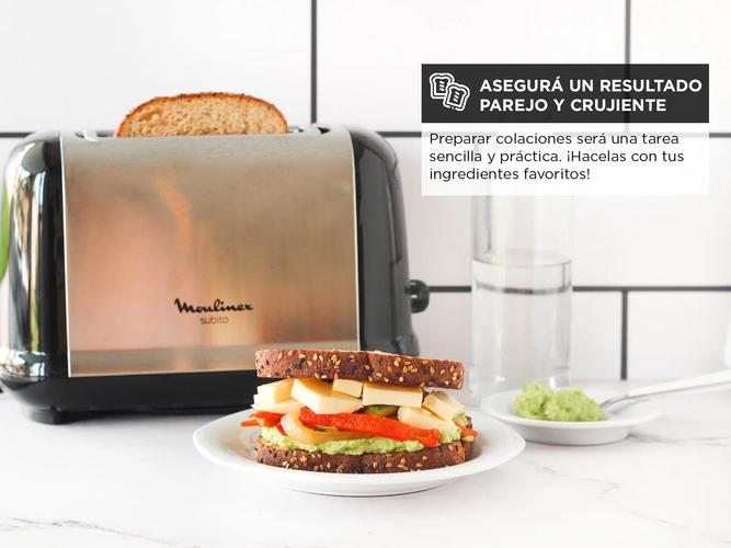 Tostadora Moulinex Subito 3 7 Niveles 720W Descongela Acero Lt2608ar - 2