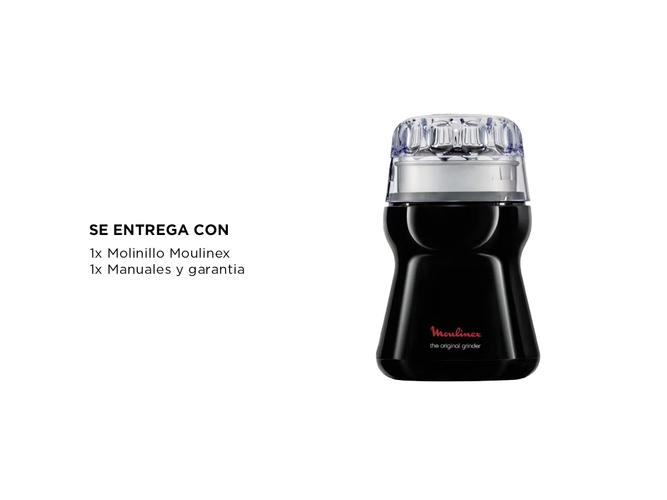 Molinillo de Cafe Moulinex Electrico Frutos Secos 500ml 3 Niveles 180W Acero Inox - 5
