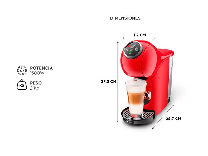 Cafetera Dolce Gusto Genio s Plus Roja Moulinex Capsula Blanca  - 4