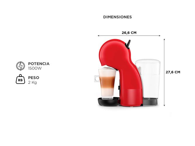 Cafetera Moulinex Dolce Gusto Piccolo XS Roja Capsulas - 4