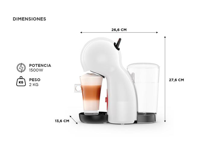 Cafetera Multibebida Dolce Gusto Piccolo xs Blanca - 4