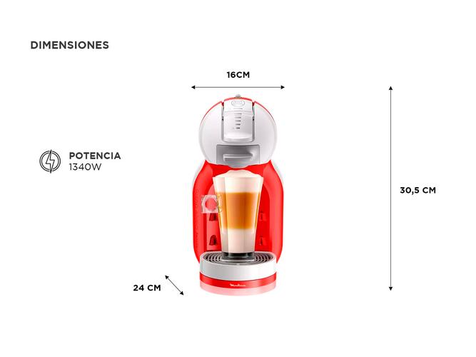 Cafetera Multibebida Moulinex Dolce Gusto Mini Me Roja - 4