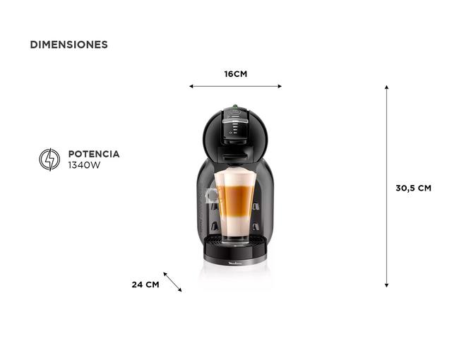  Cafetera Multibebida Moulinex Dolce Gusto Mini Me Negra - 4