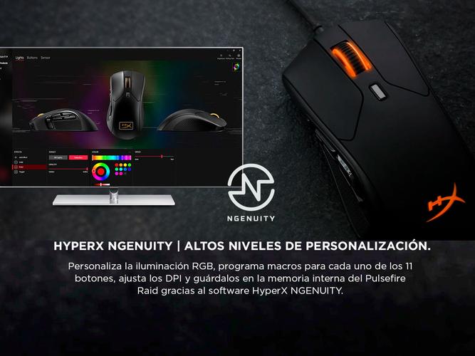 Mouse Hyperx Pulsefire Raid RGB Gaming - 3