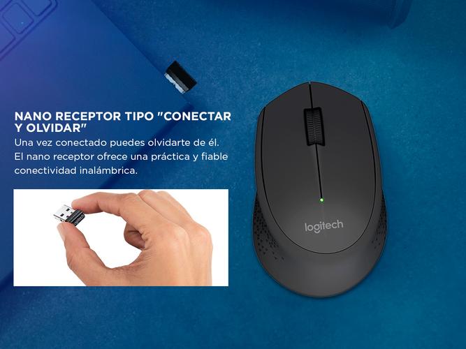 Mouse Inalambrico Logitech M280 Negro  - 4