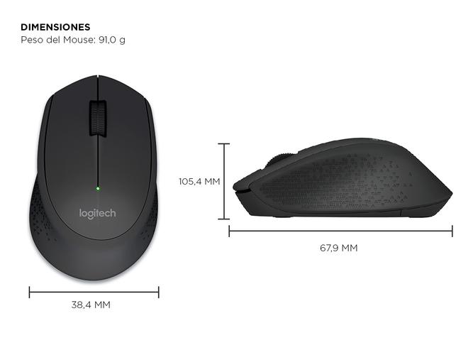 Mouse Inalambrico Logitech M280 Negro  - 5