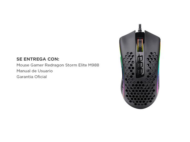Mouse Gamer Redragon Storm Elite M988 32000 DPI Ultraliviano - 6
