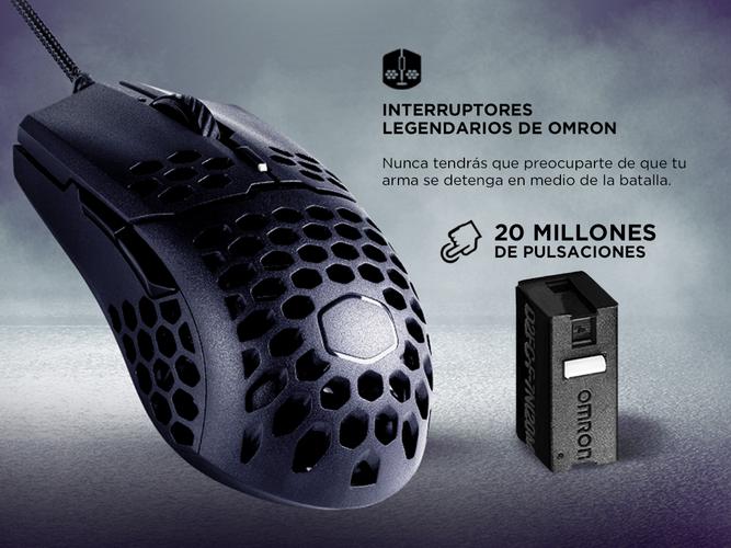 Mouse Gamer Coolermaster MM710 Black Matte 16000 DPI Ultraliviano  - 4
