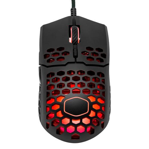 Mouse Gamer Coolermaster MM711 Black Matte Led RGB 16000 DPI Ultraliviano  - 0