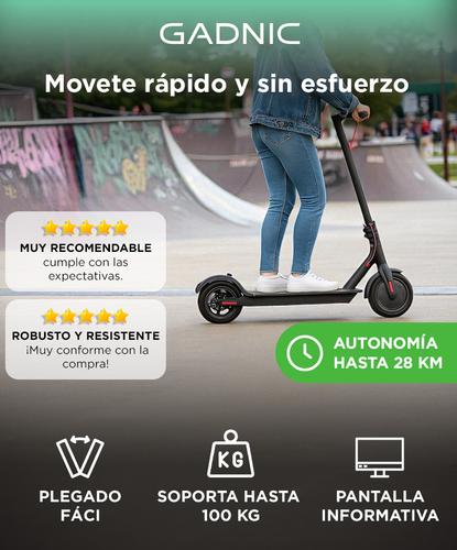Monopatín Eléctrico Gadnic 300W Recargable Plegable  - 1