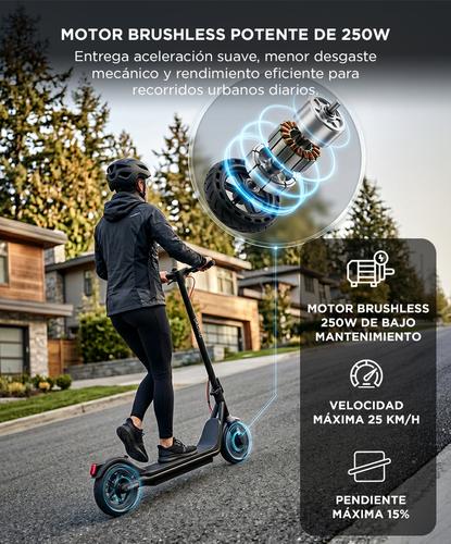 Monopatin Electrico Gadnic 250W Velocidad 25 Km H Autonomia 25 Km App Tuya Smart Freno A Disco Plegable - 3