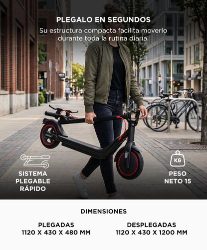 Monopatin Electrico Gadnic 250W Velocidad 25 Km H Autonomia 25 Km App Tuya Smart Freno A Disco Plegable - 5