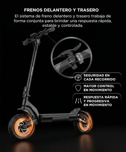 Monopatín Eléctrico Urbano Gadnic Suspensión Delantera Y Trasera Autonomía 40 km Motor 500W Velocidad 45 km/h - 4