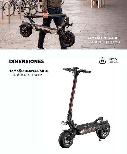 Monopatín Eléctrico Gadnic Motor Brushless 2x 2000W Velocidad Máxima 100 km/h Batería Litio ION 60 V 30Ah - 5
