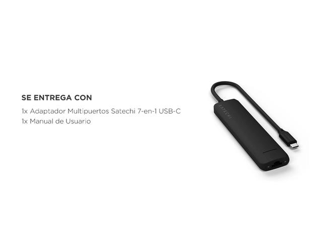 Adaptador Multipuerto USB-C Satechi 7 En 1 Ethernet USB-A HDMI  - 5