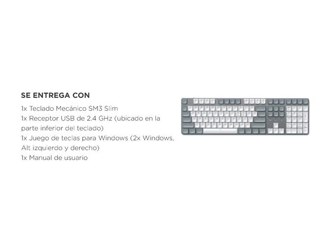 Teclado Satechi SM3 Slim mecánico BT con pack numérico  - 5