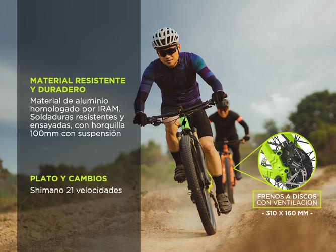 Bicicleta Mountain Bike Zykel MTB29 Con Shimano 21 Velocidades + Freno a Disco - 2