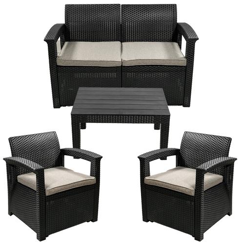 Juego De Living Jardin Exterior Gadnic Komfort 2 Cuerpos - 0