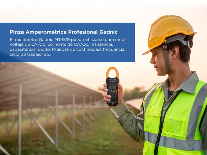 Pinza Amperometrica Gadnic MT-979 Profesional - 2