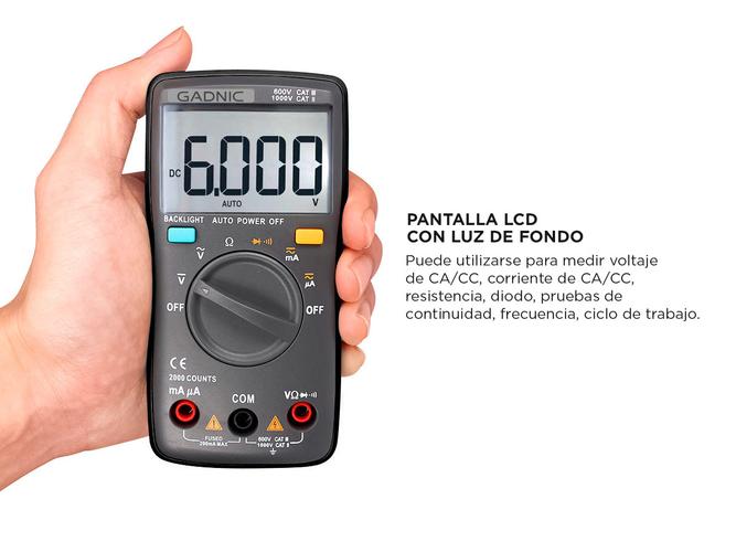 Multimetro Digital Gadnic MT-980 Profesional - 3
