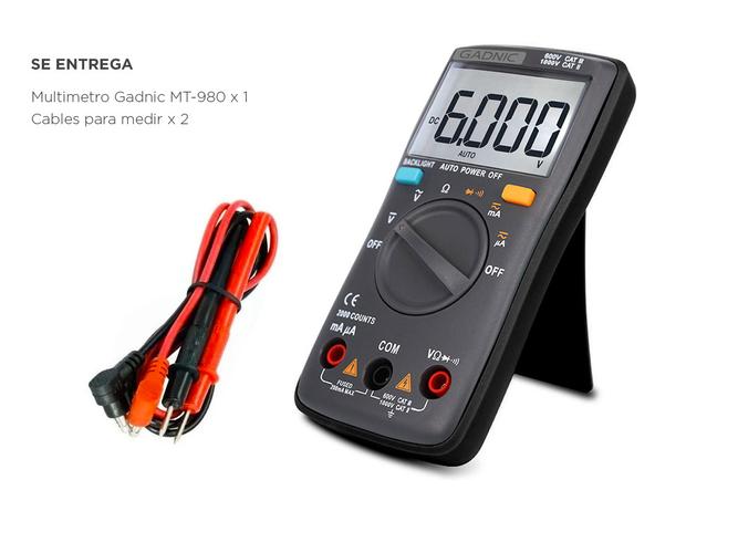 Multimetro Digital Gadnic MT-980 Profesional - 5
