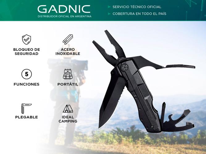 Alicate de Herramientas Multifuncionales Gadnic DFVT10 Plegable - 1