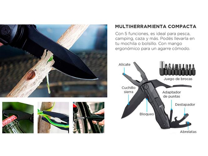 Alicate de Herramientas Multifuncionales Gadnic DFVT10 Plegable - 2