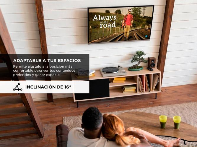 Soporte Para Tv Monitor De Pared Nakan 32 a 65 Inclinacion Kit Instalacion - 2