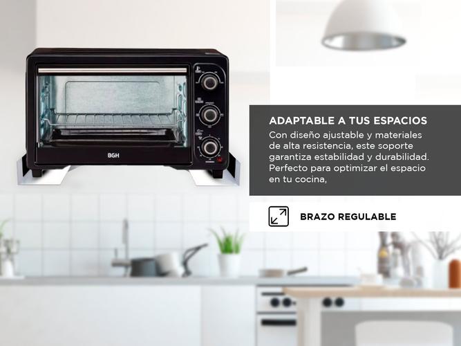 Soporte Horno Electrico Microonda Ajustable Nakan Resistente Blanco - 2