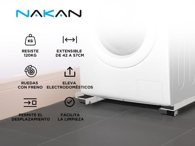 Soporte Heladera Lavarropa Extensible Nakan 140kg Resistente - 1