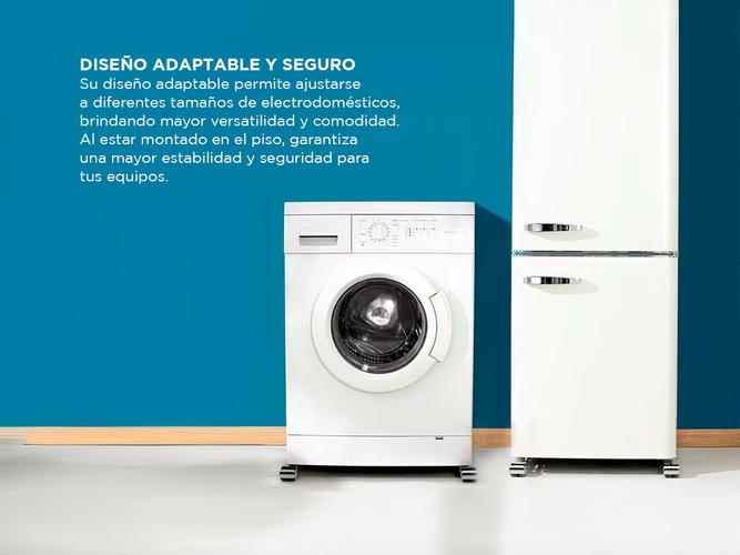 Soporte Heladera Lavarropa Extensible Nakan 140kg Resistente - 2