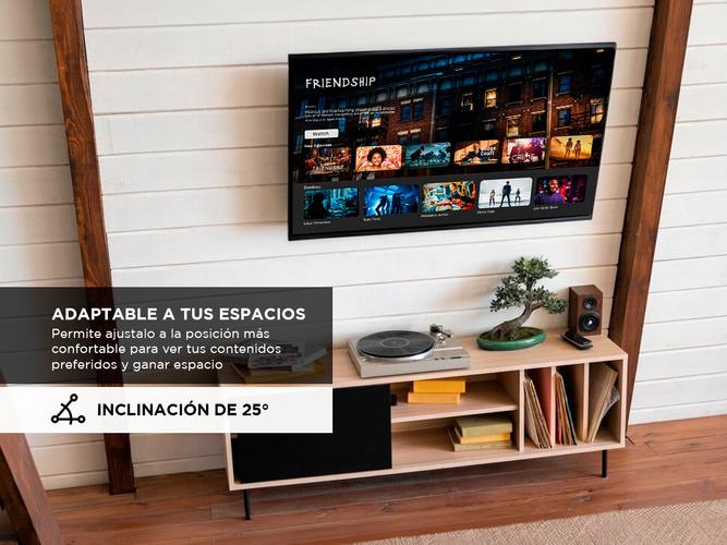 Soporte TV Monitor 10 a 32 Basculante Inclinacion Nakan Negro - 2