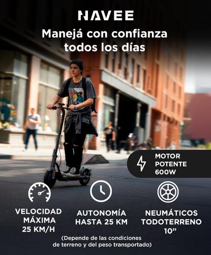 Monopatín Eléctrico Navee V25 600W Autonomía 25 Km Usado - 1