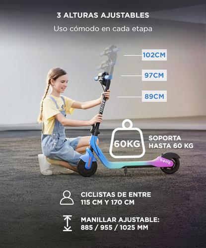 Patineta Eléctrica Navee K100 Máx 6 a 14 Años 20 kmh Soporta Hasta 60 kg Manillar Ajustable - 2