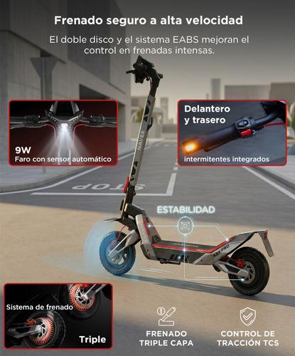 Scooter Eléctrico NAVEE XT5 Pro 2200W 75km Autonomía Alta Potencia Velocidad 50 kmh - 4