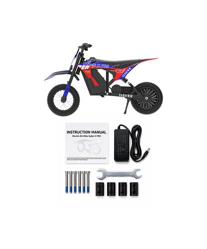 Motocicleta Eléctrica Para Niños NAVEE Cyber X Pro Scooter Motocross 350W Distancia 15 km - 6
