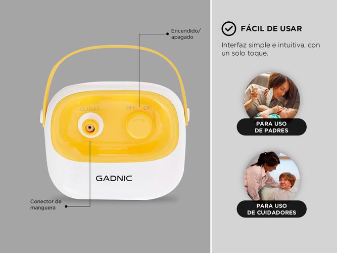 Nebulizador A Piston Gadnic Compacto  - 4