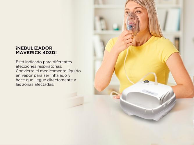 Nebulizador A Pistón Maverick 403D Compacto Mascara infantil y adultos - 3