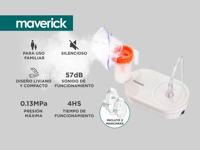 Nebulizador Mini A Pistón Maverick 405b para Niños y adultos - 1