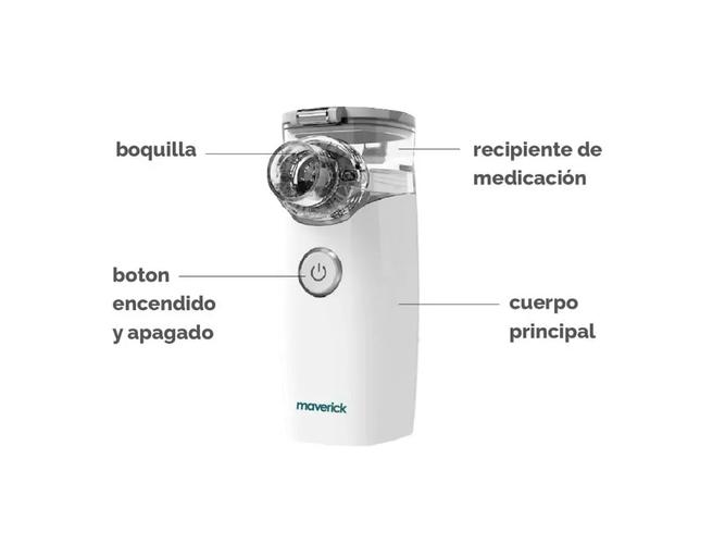 Nebulizador Ultrasónico Maverick Mesh Ne-m01 Portatil Bateria recargable - 4